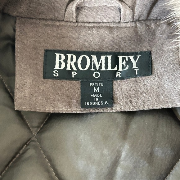 Bromley Sport Womens Thermo Lite‎ Plus Brown Full Zip Jacket NWOT - M Petite - Picture 6 of 9